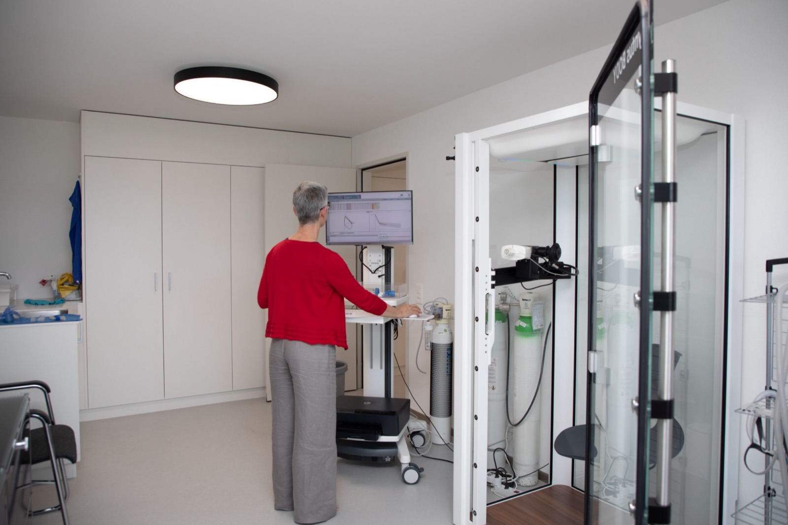Lungenfunktionsdiagnostik mit Bodyplethysmograph